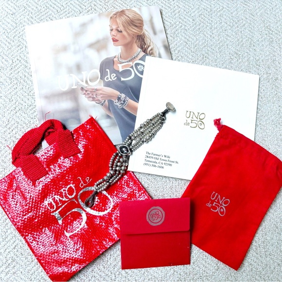 Uno de 50 sterling silver-plated beads w/ faceted stone toggle bracelet.❣️ - Picture 5 of 7